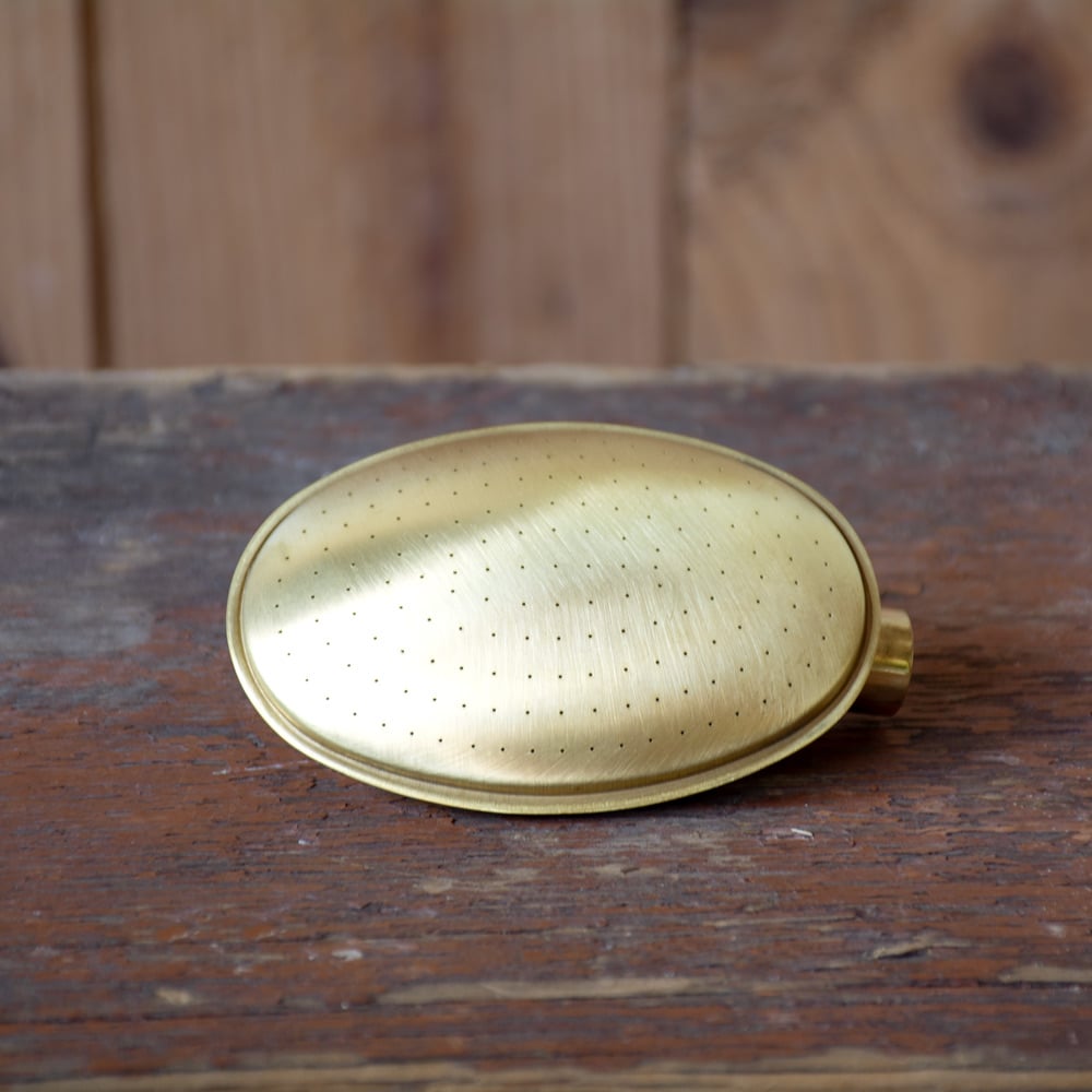 Haws Small Oval Fine Spray Brass Rose