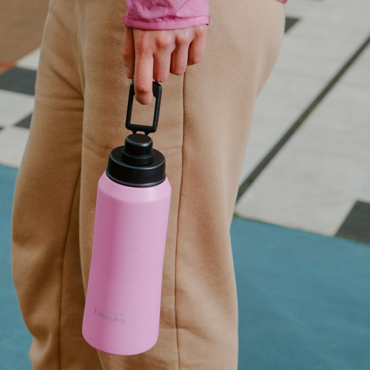 Fressko "Core" 1L Insulated Stainless Steel Drink Bottle with Sports Lid