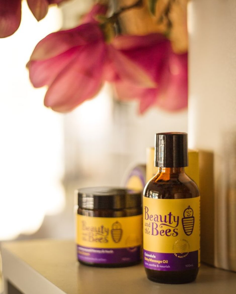 Beauty & the Bees Calendula Baby Massage Oil