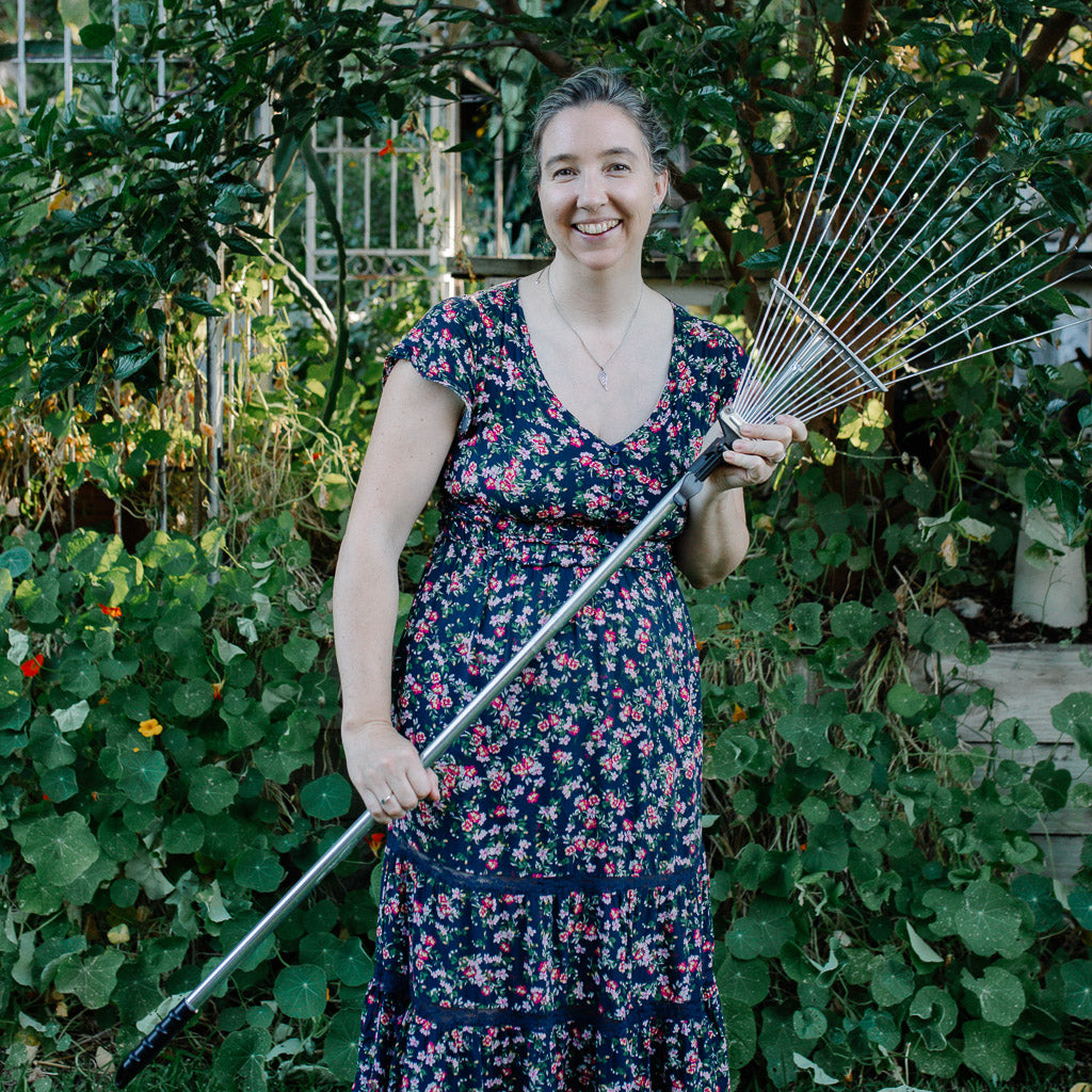 Steel Garden Rake - Adjustable - Large Item