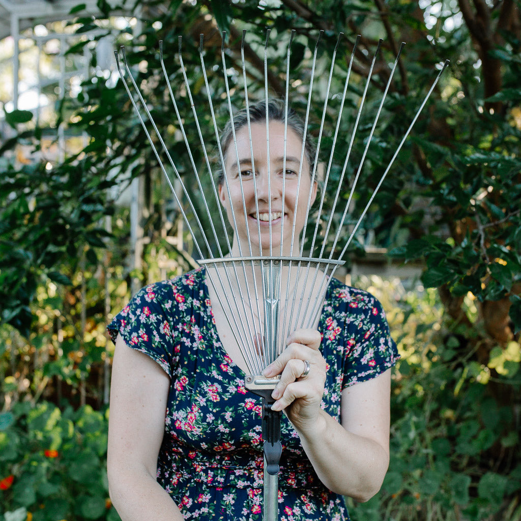 Steel Garden Rake - Adjustable - Large Item