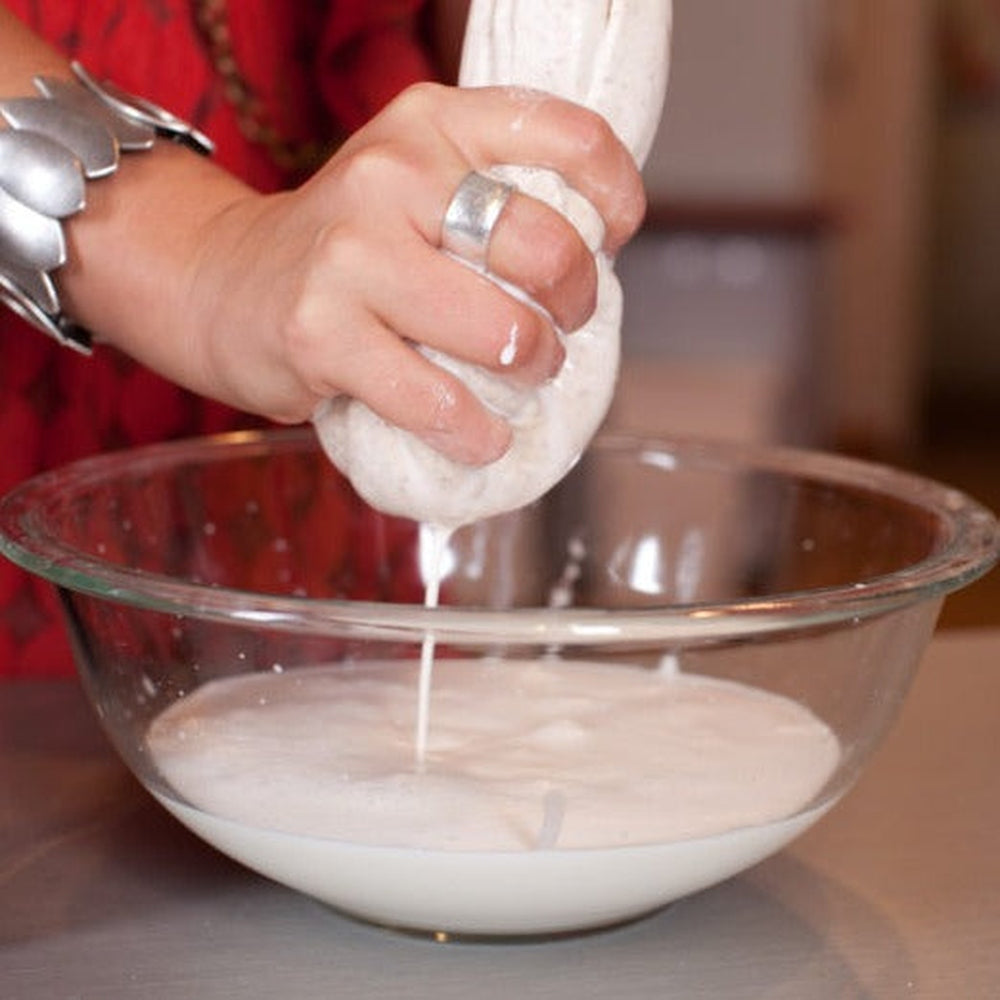 Using Nut Milk Bag to Make Nut Milk.