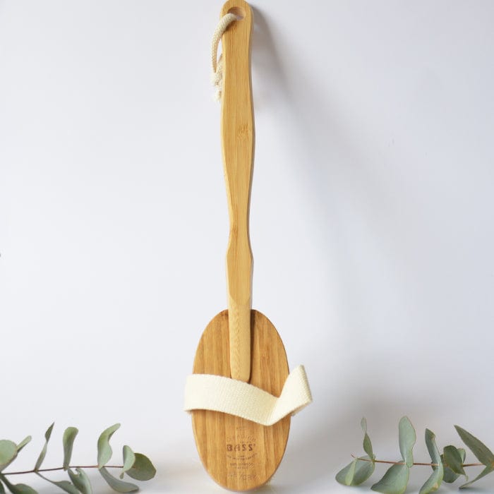 Bass Oval Style Bamboo Body Brush with Natural Bristles