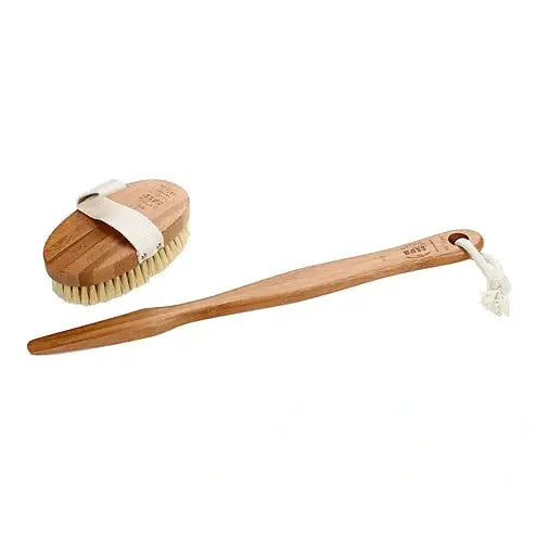 Bass Bamboo Body Brush with Natural Bristles and Detachable Head, Urban Revolution.