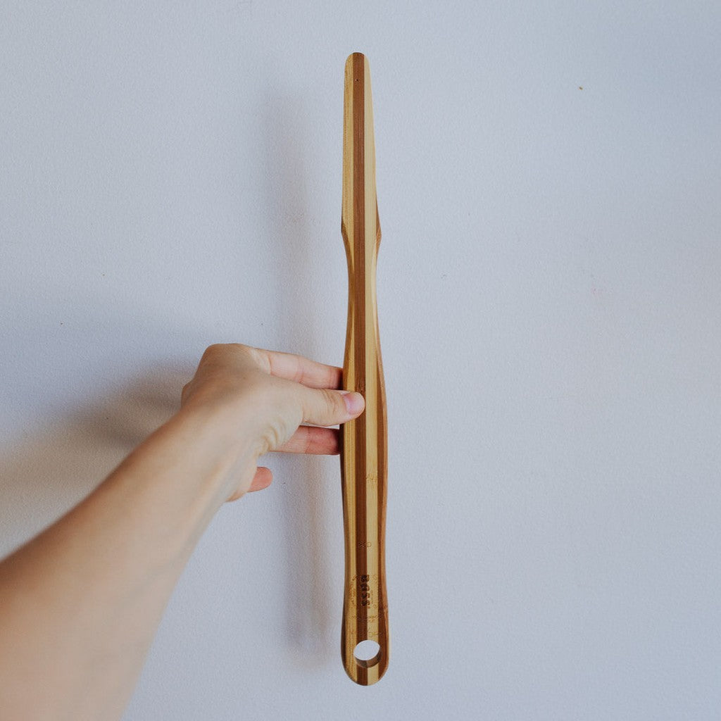 Bass Oval Style Bamboo Body Brush with Natural Bristles The Skin Brush