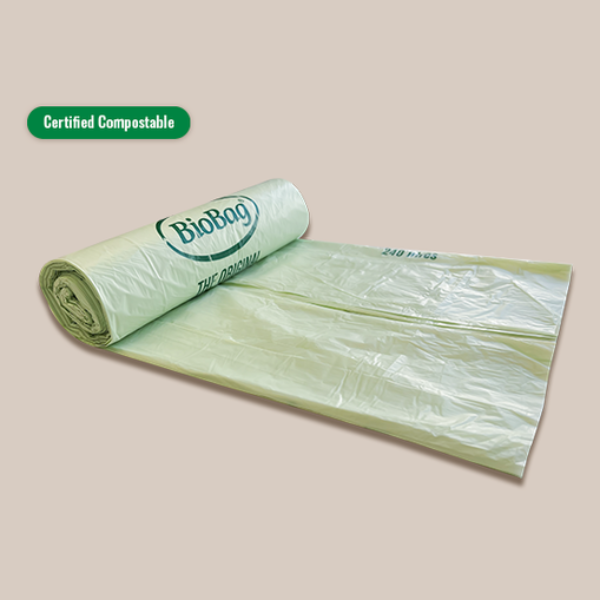 Roll of 240L Bio Bag Compostable Bin Liner Bags.