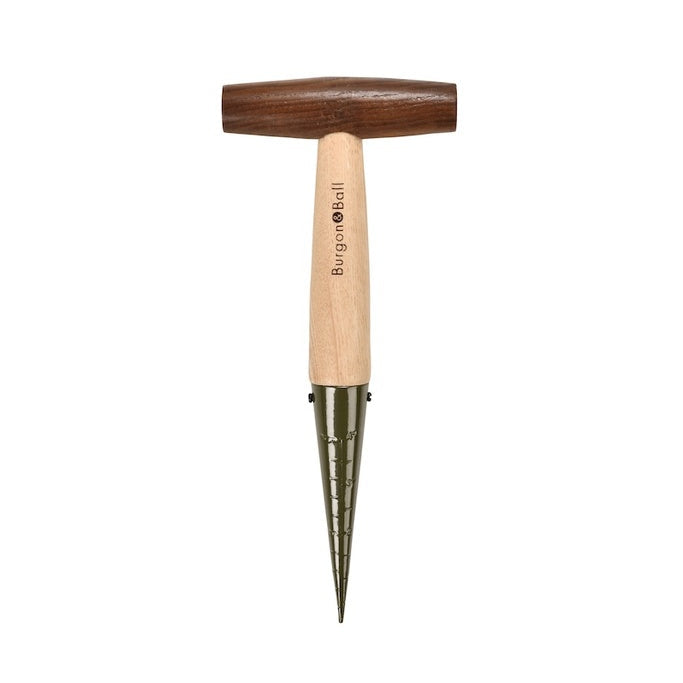 Burgon and Ball Dibber with FSC Timber Handle and Boron Green 80% Recycled Steel Head.