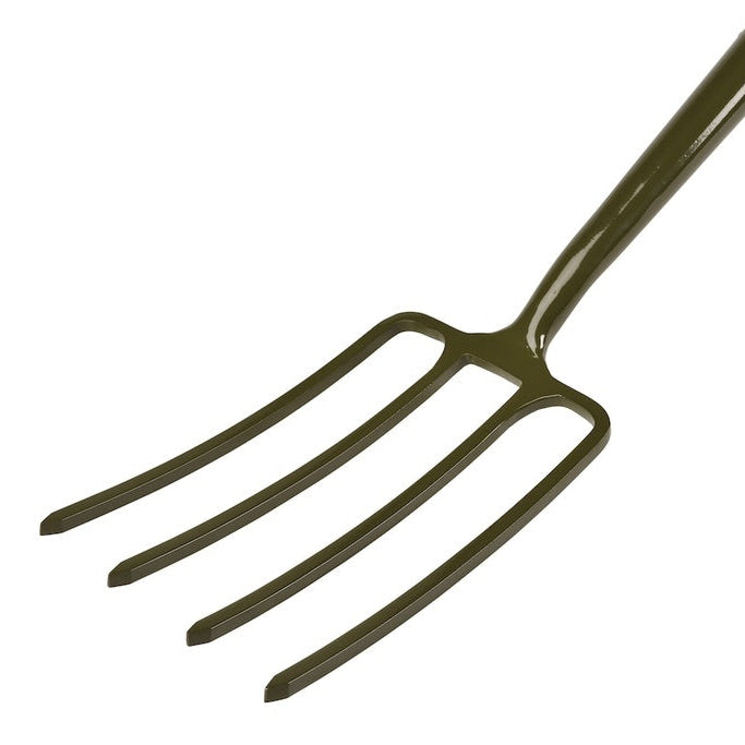 Garden fork on a white background