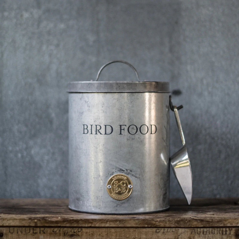 Galvanised Metal Bird Food Tin - Sophie Conran