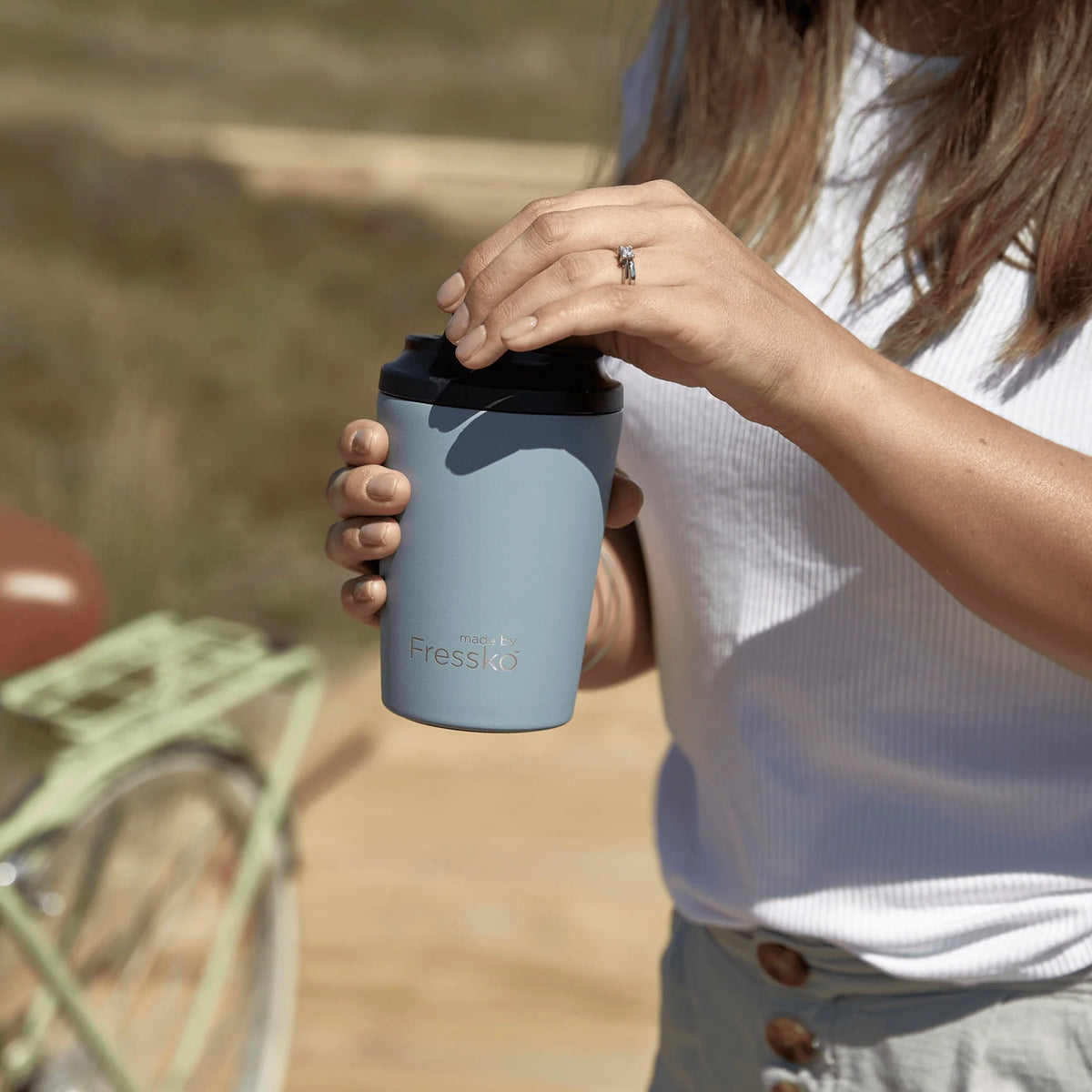 The 'Camino' 12oz Insulated Coffee Cup, by Fressko