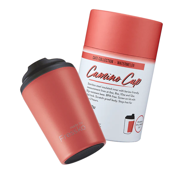 The Camino Insulated Coffee Cup, from Fressko in Watermelon - Urban Revolution