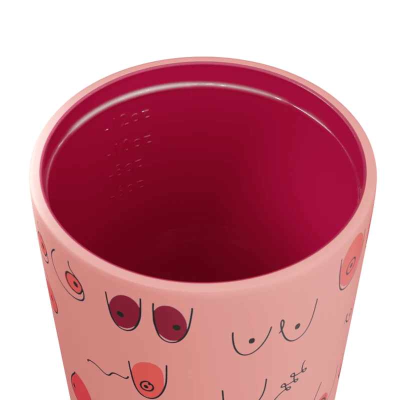 Fressko Camino Limited Edition with Boobie Print in Peachy Colour with Red Ceramic Interior.