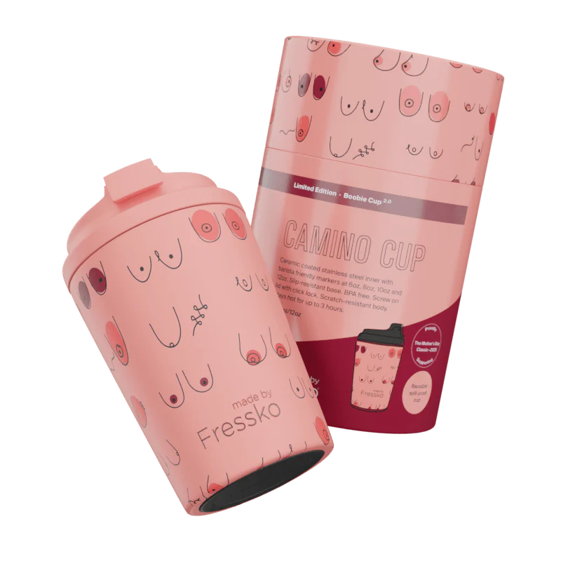 Fressko Camino Limited Edition with Boobie Print in Peachy Colour with Red Ceramic Interior.