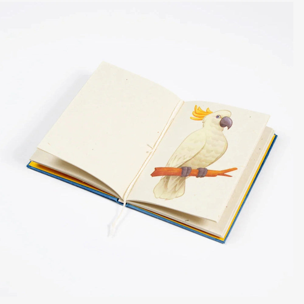 Cheeky Cockatoo Cameo inside Notebook