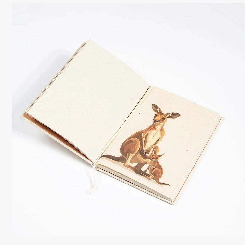 Cheeky Kangaroo Cameo inside Notebook