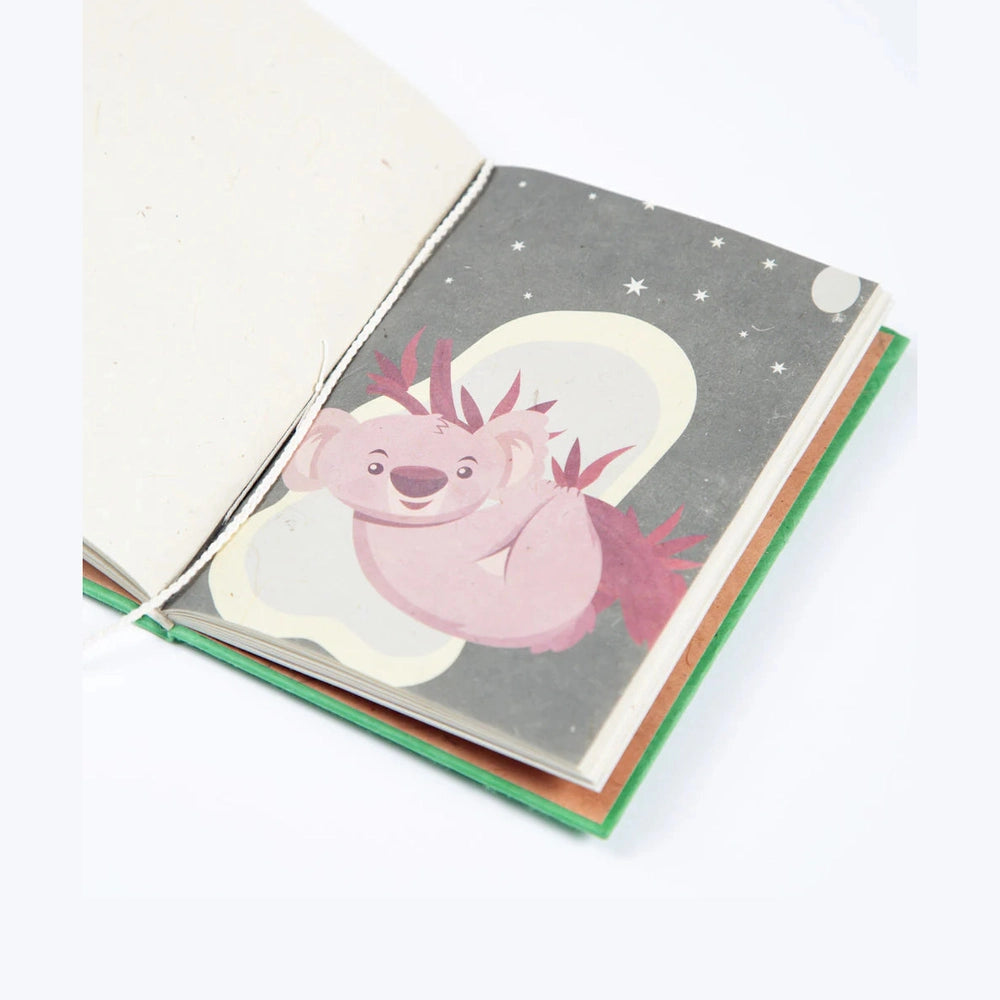 Cheeky Koala Cameo inside Notebook