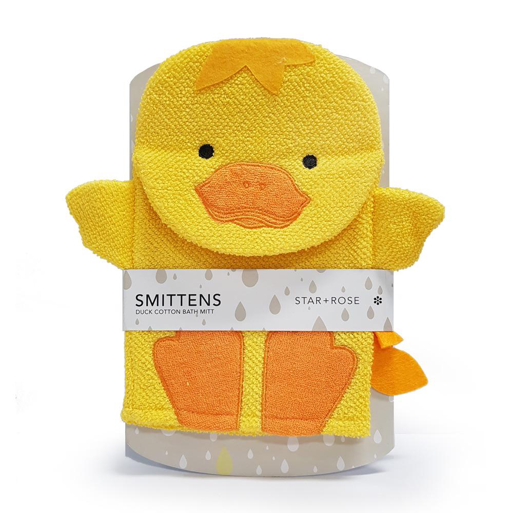 Star + Rose Children's Cotton Duck Bath Mitt