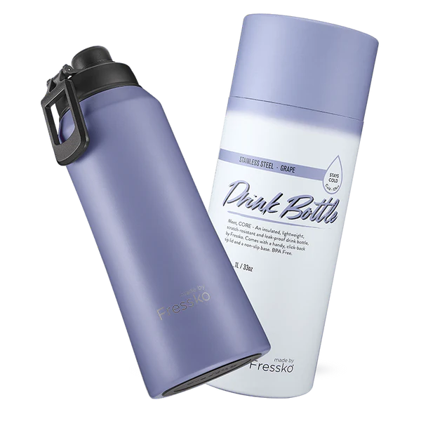 The Core Insulated 1L Drink Bottle, from Fressko in Grape - Urban Revolution