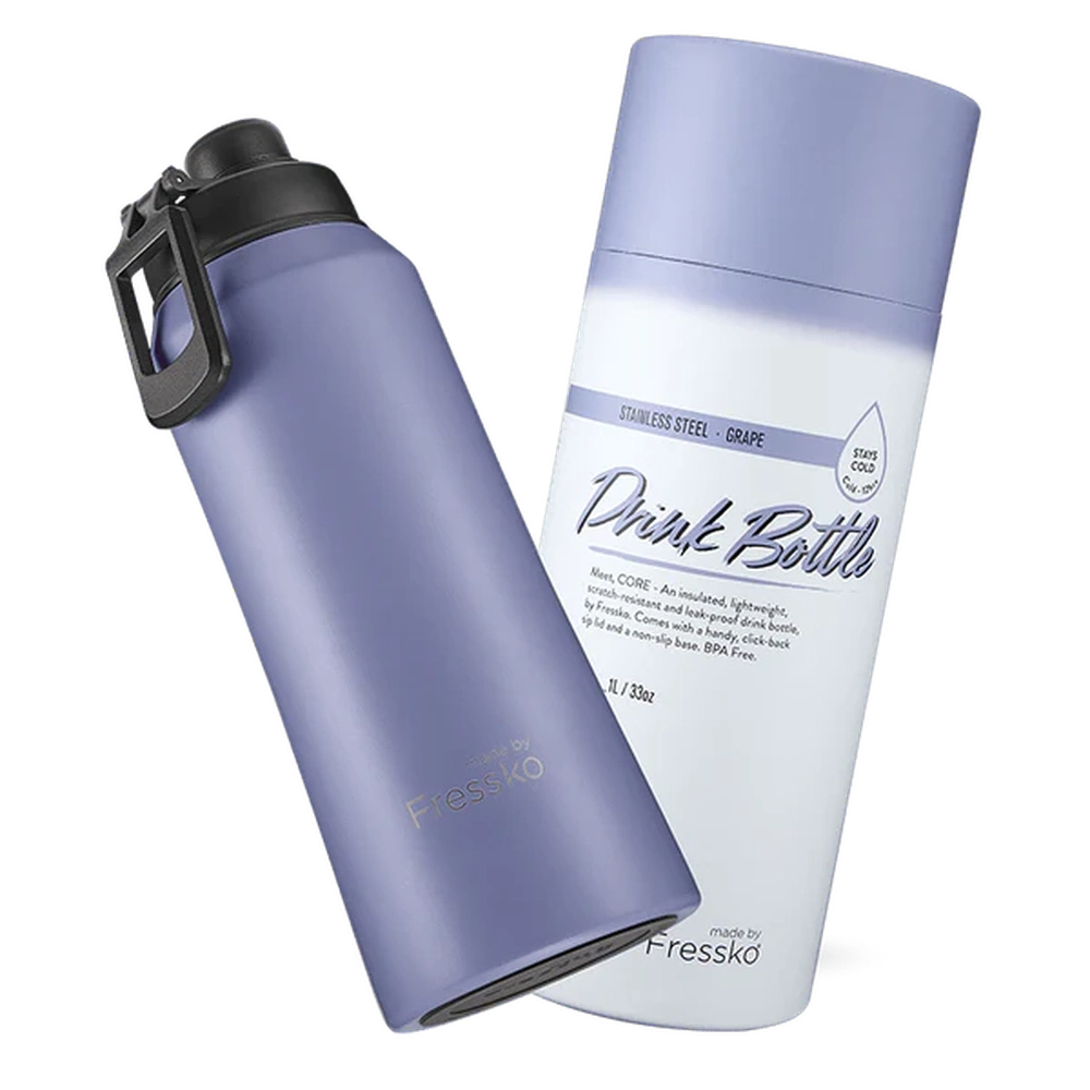 The Core Insulated 1L Drink Bottle, from Fressko in Grape - Urban Revolution