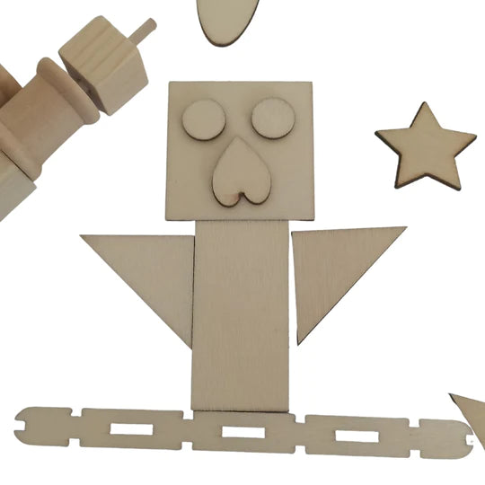 Creating Unique Shapes with Eco Art and Craft Mini Construction Kit.