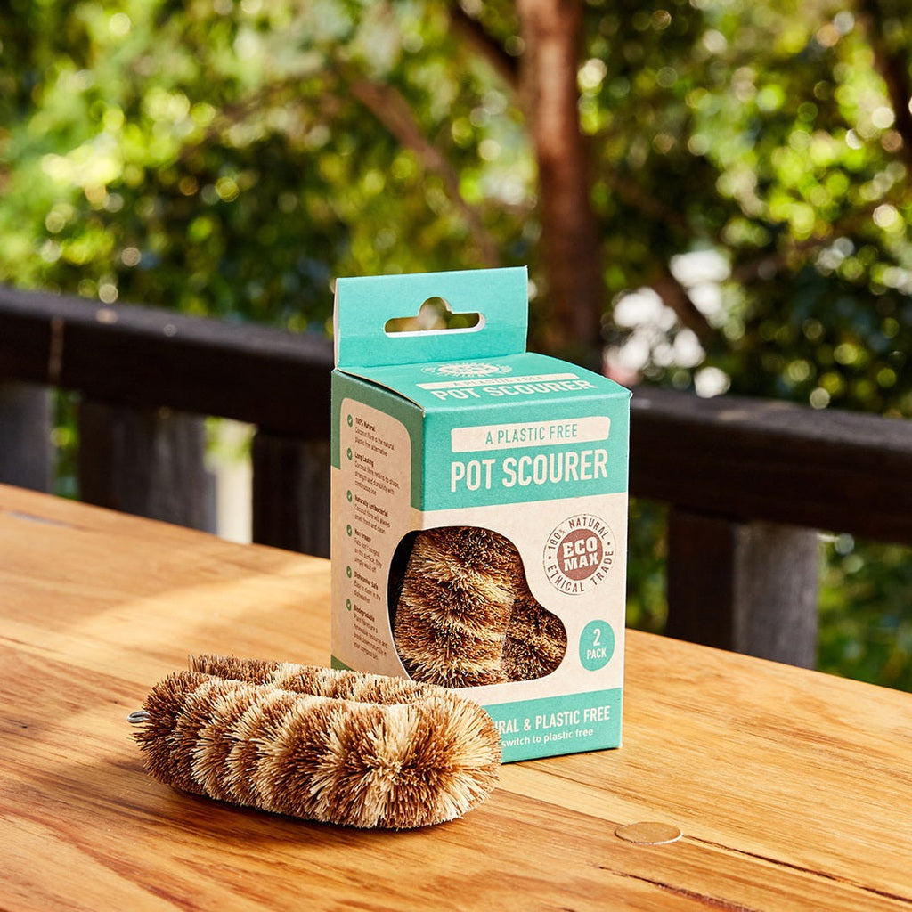 Eco Max Plastic Free Pot Scourer - Pack of 2
