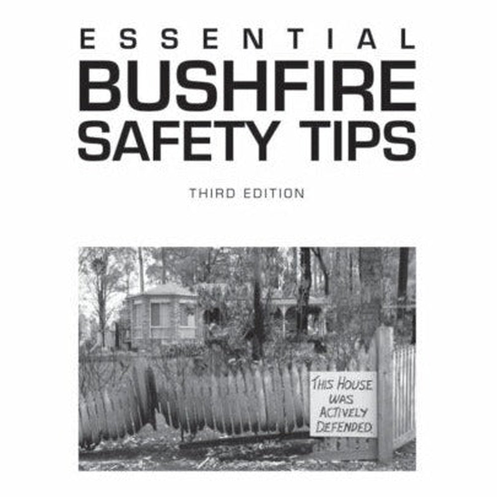 Inside Cover of Essential Bushfire Safety Tips Book - 3rd Edition by Joan Webster OAM, Urban Revolution.