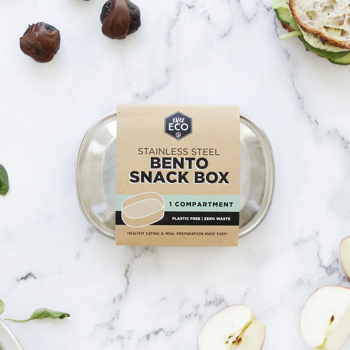 Ever Eco Stainless Steel Bento Snack Box - 1 Compartment