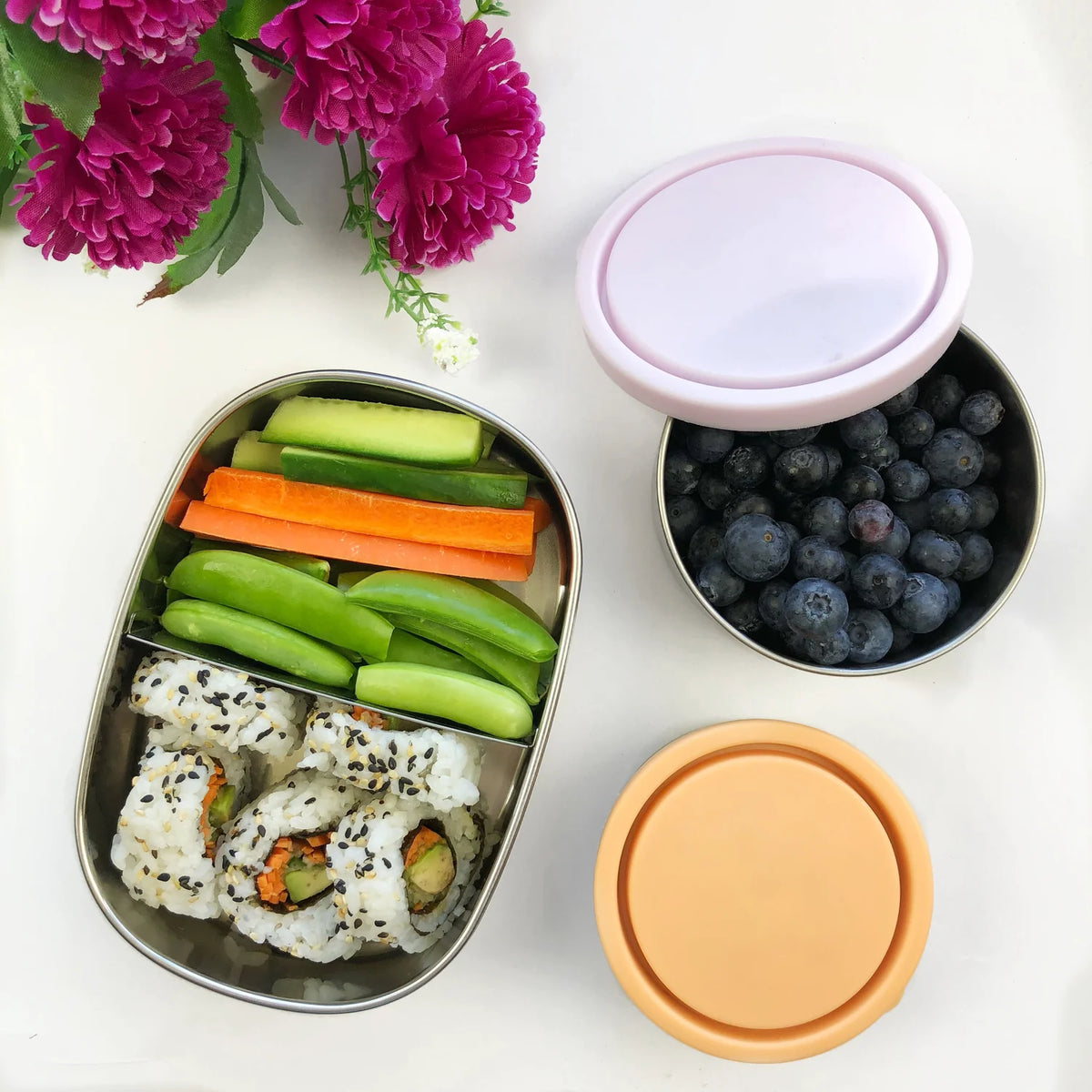 Ever Eco Stainless Steel Bento Snack Box - 2 Compartments