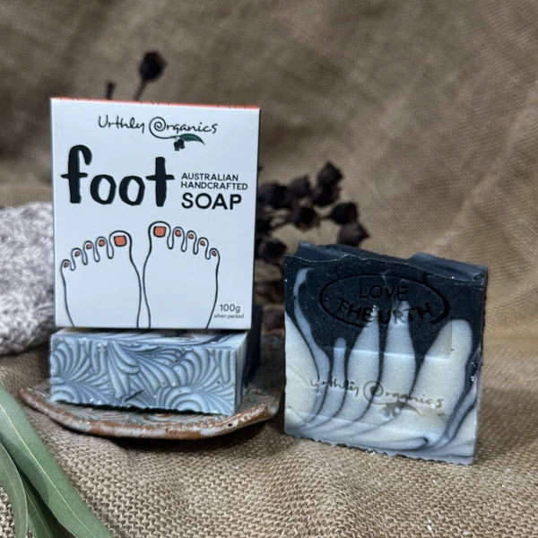 Foot Soap Bar and Packaging