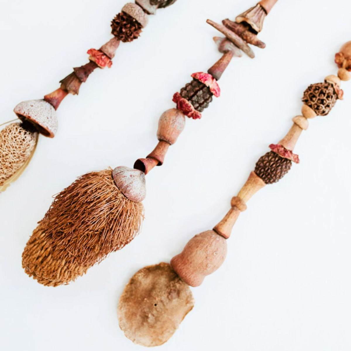 Foraged Seedpod Garlands, Handmade by Jim