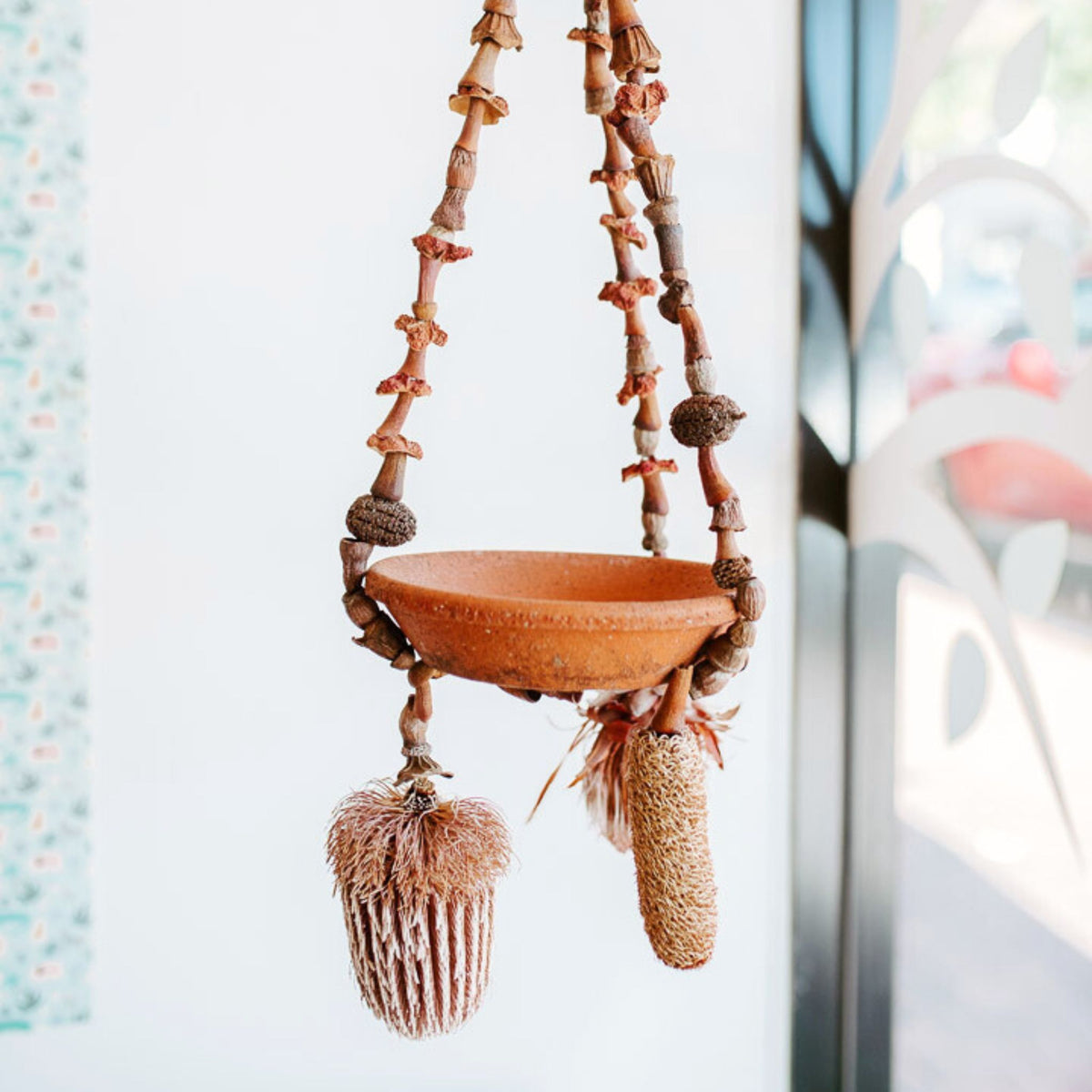 Foraged Seedpod Pot Plant Hangers, Handmade by Jim