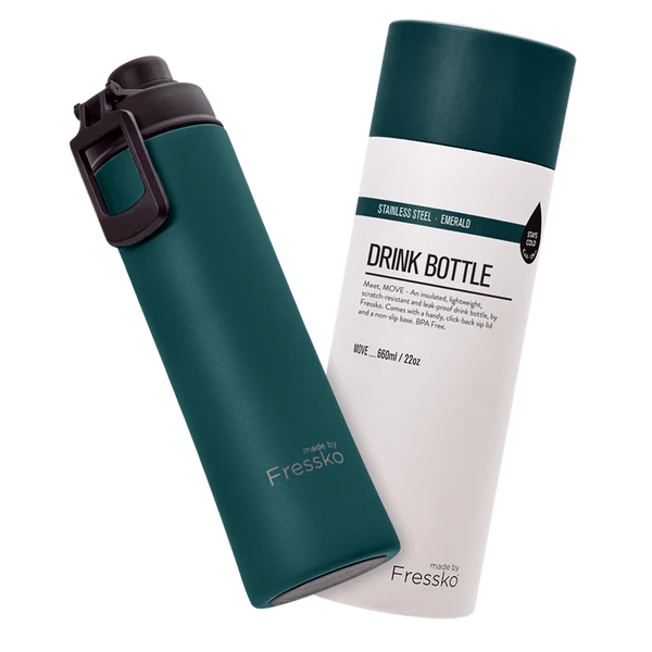 The Move Insulated 660ml Drink Bottle, from Fressko in Emerald - Urban Revolution