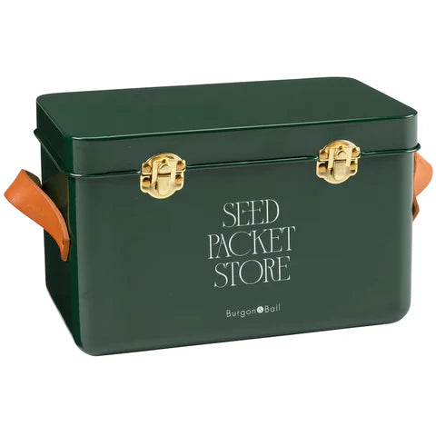 Seed Packet Storage Tin from Burgon & Ball - Heritage Green