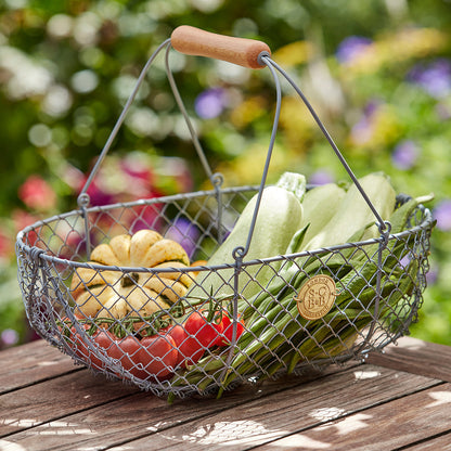 Sophie Conran Metal Mesh Harvesting Basket - Grey