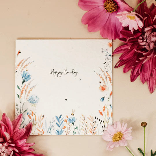 Happy Bee-Day Plantable Gift Card from The Paper Daisy Co - Urban Revolution.