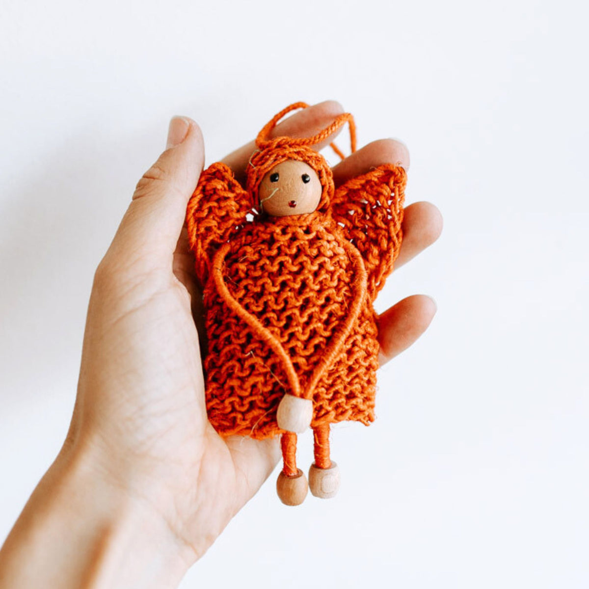 Hemp Angel Christmas Decoration