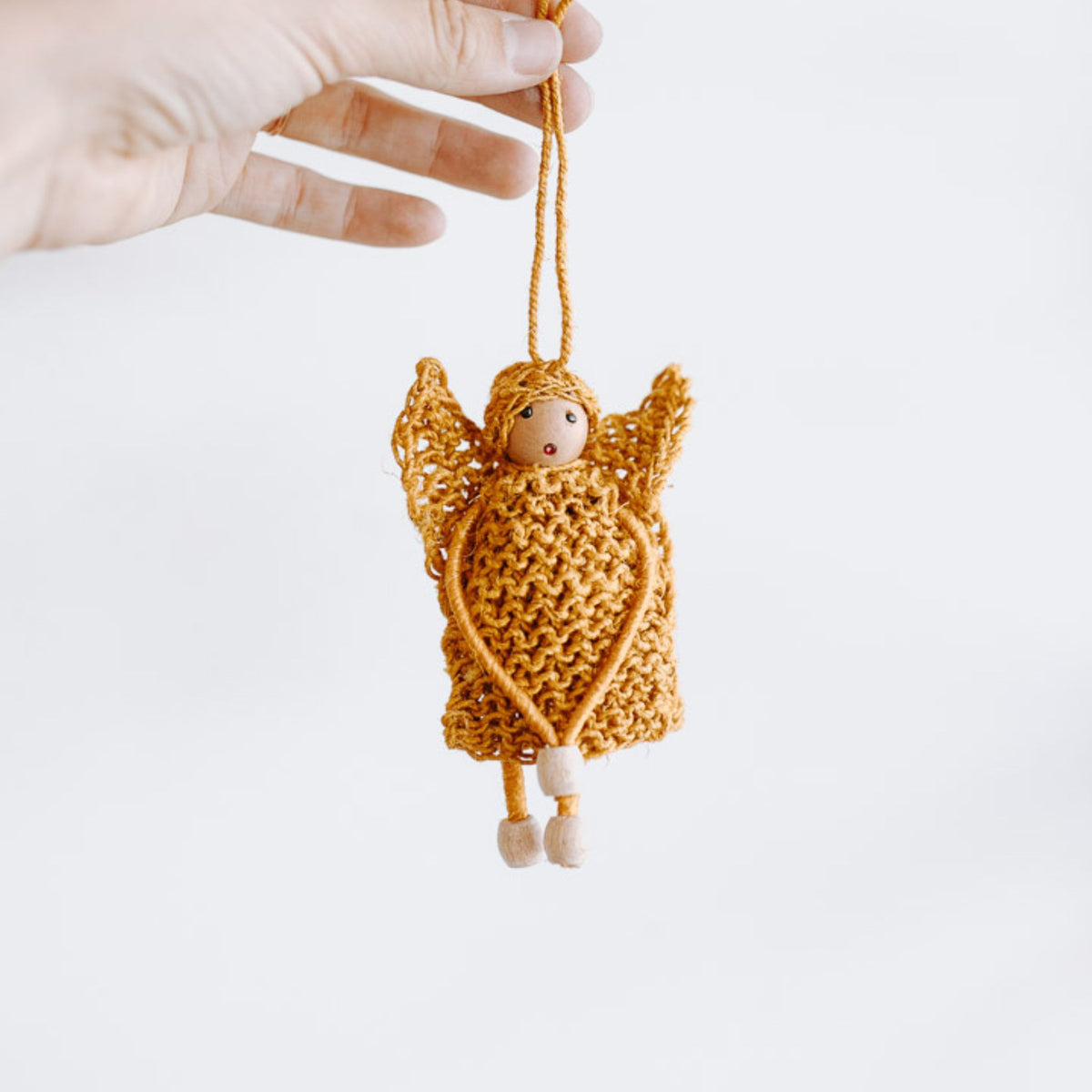 Hemp Angel Christmas Decoration