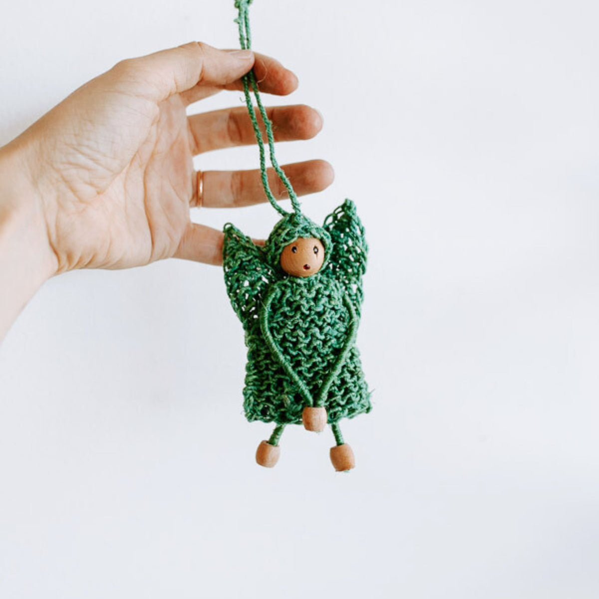Hemp Angel Christmas Decoration