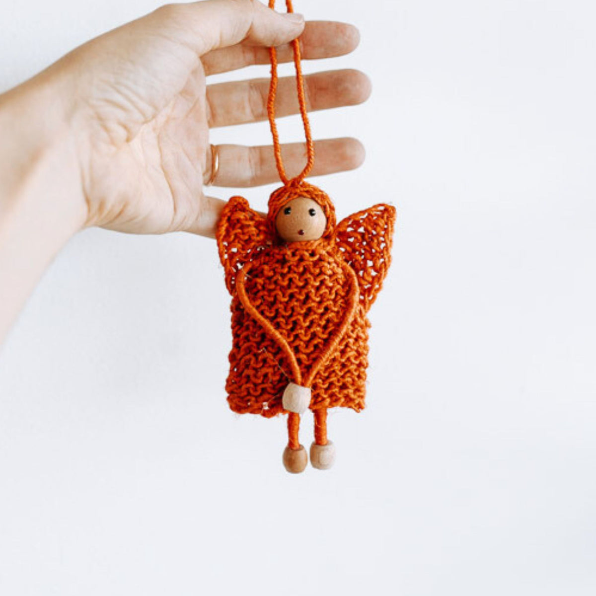 Hemp Angel Christmas Decoration