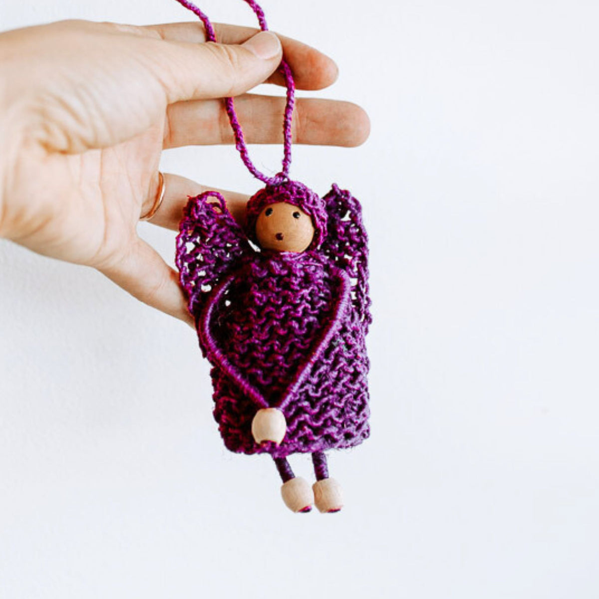 Hemp Angel Christmas Decoration