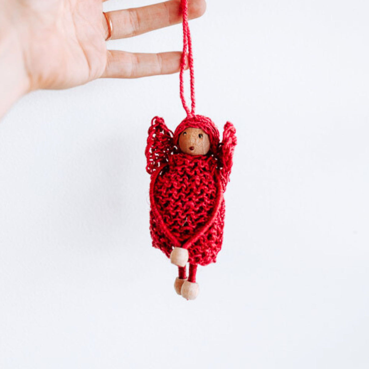 Hemp Angel Christmas Decoration