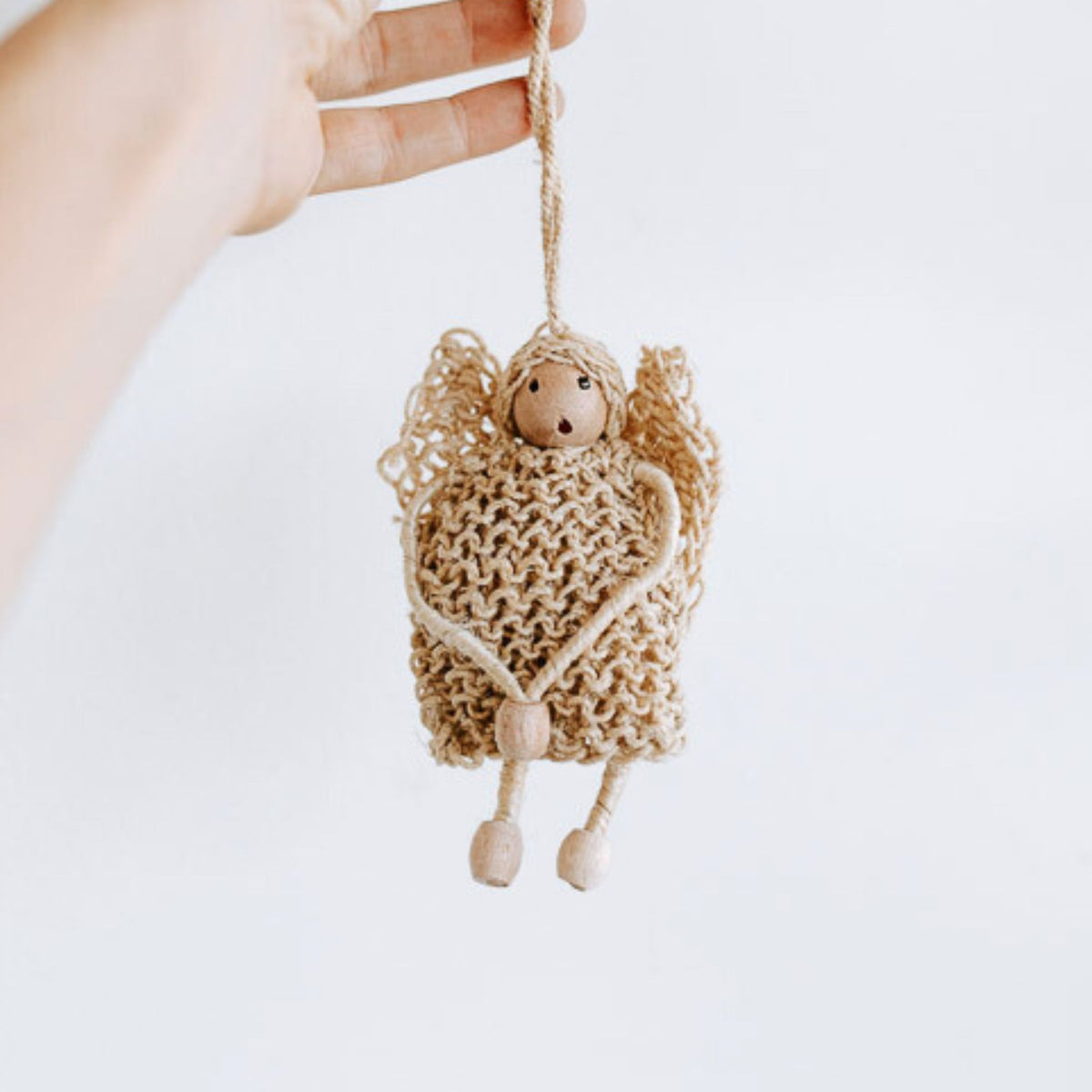Hemp Angel Christmas Decoration