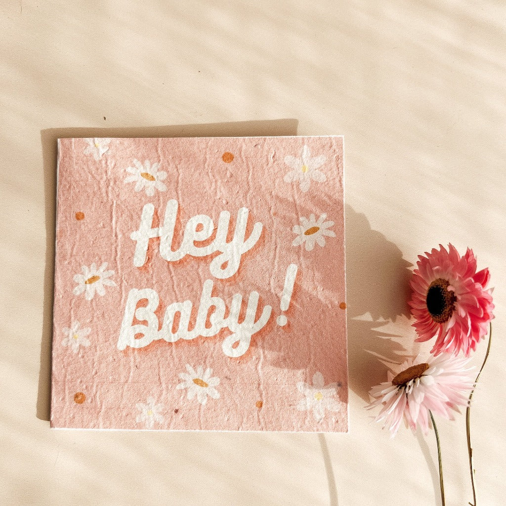 Hey Baby Plantable Gift Card from The Paper Daisy Co - Urban Revolution.