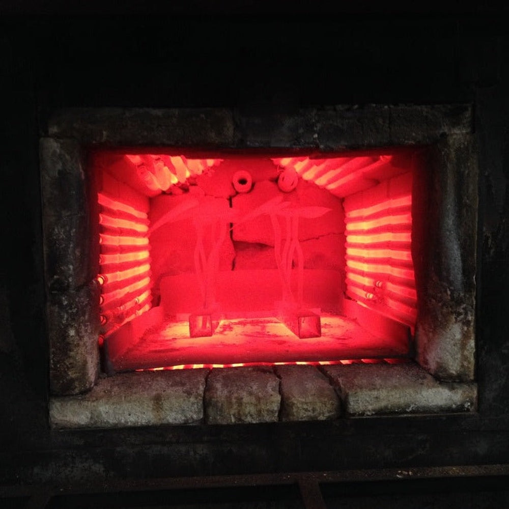 A Batch of FD Ryan Garden Hoes in the Hardening Furnace.