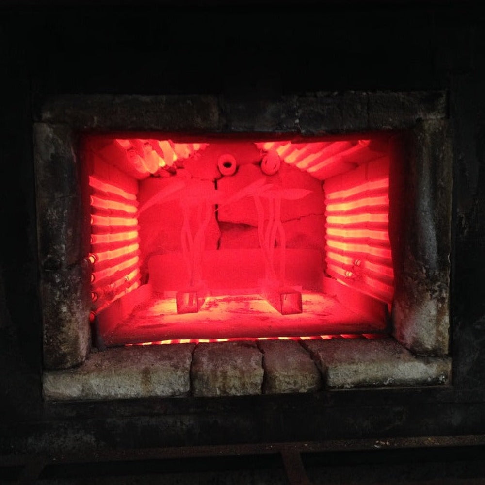 A Batch of FD Ryan Garden Tools in the Hardening Furnace.