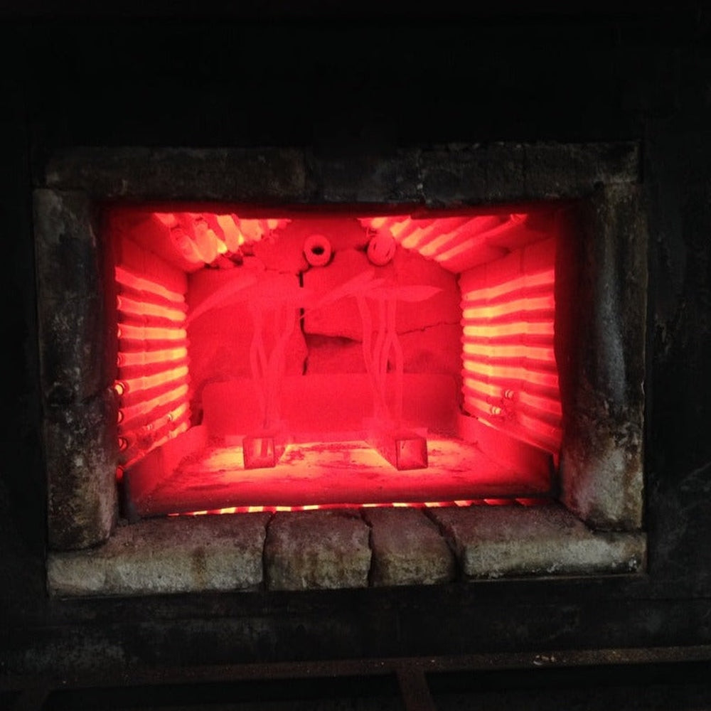 A Batch of FD Ryan Garden Tools in the Hardening Furnace.