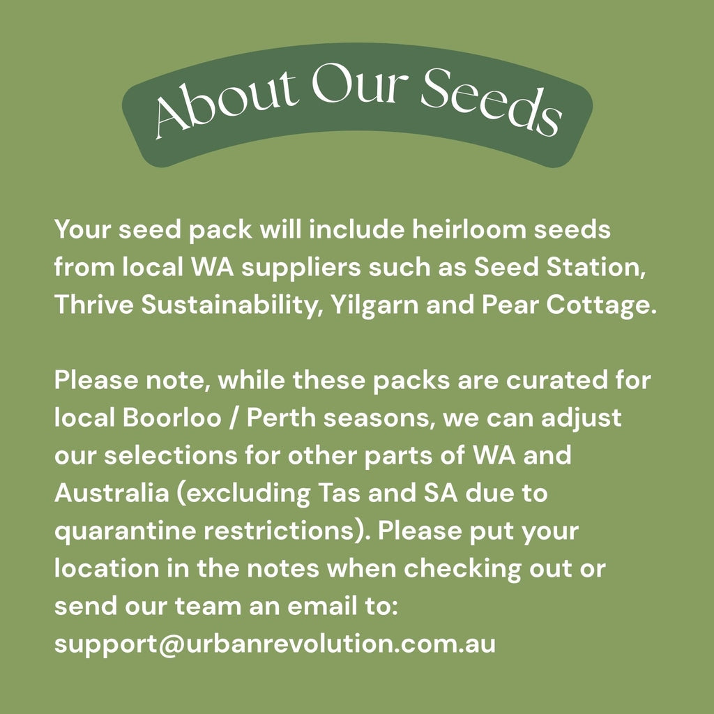 Seasonal Seed Packs
