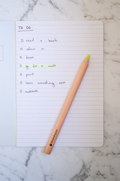 Earth Greetings Wooden Eco Highlighter Pencil