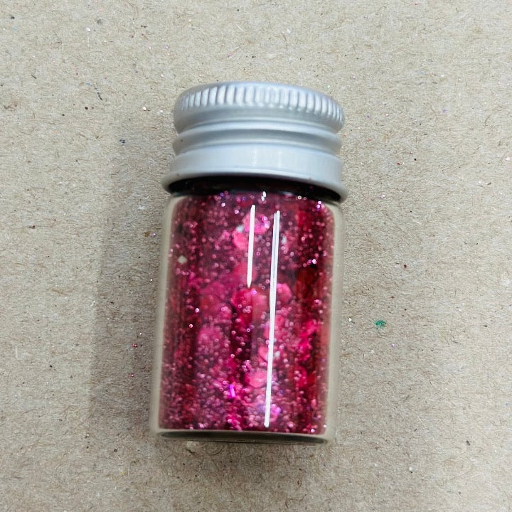 Ruby Red Bio Glitter in 8ml Jar, Urban Revolution.