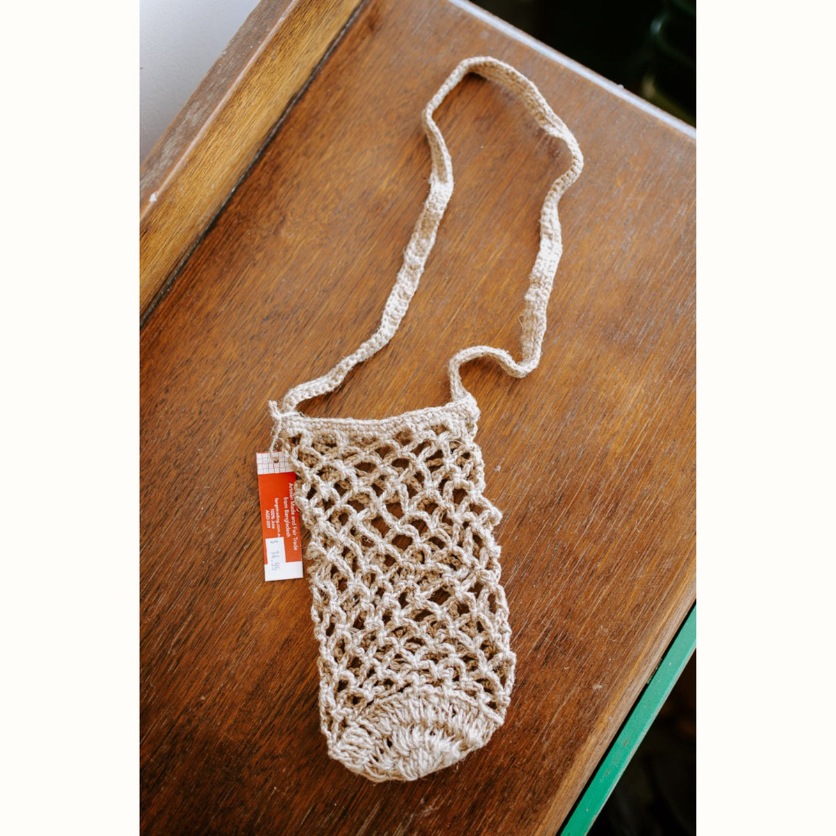 Jute Drink Bottle Carrier